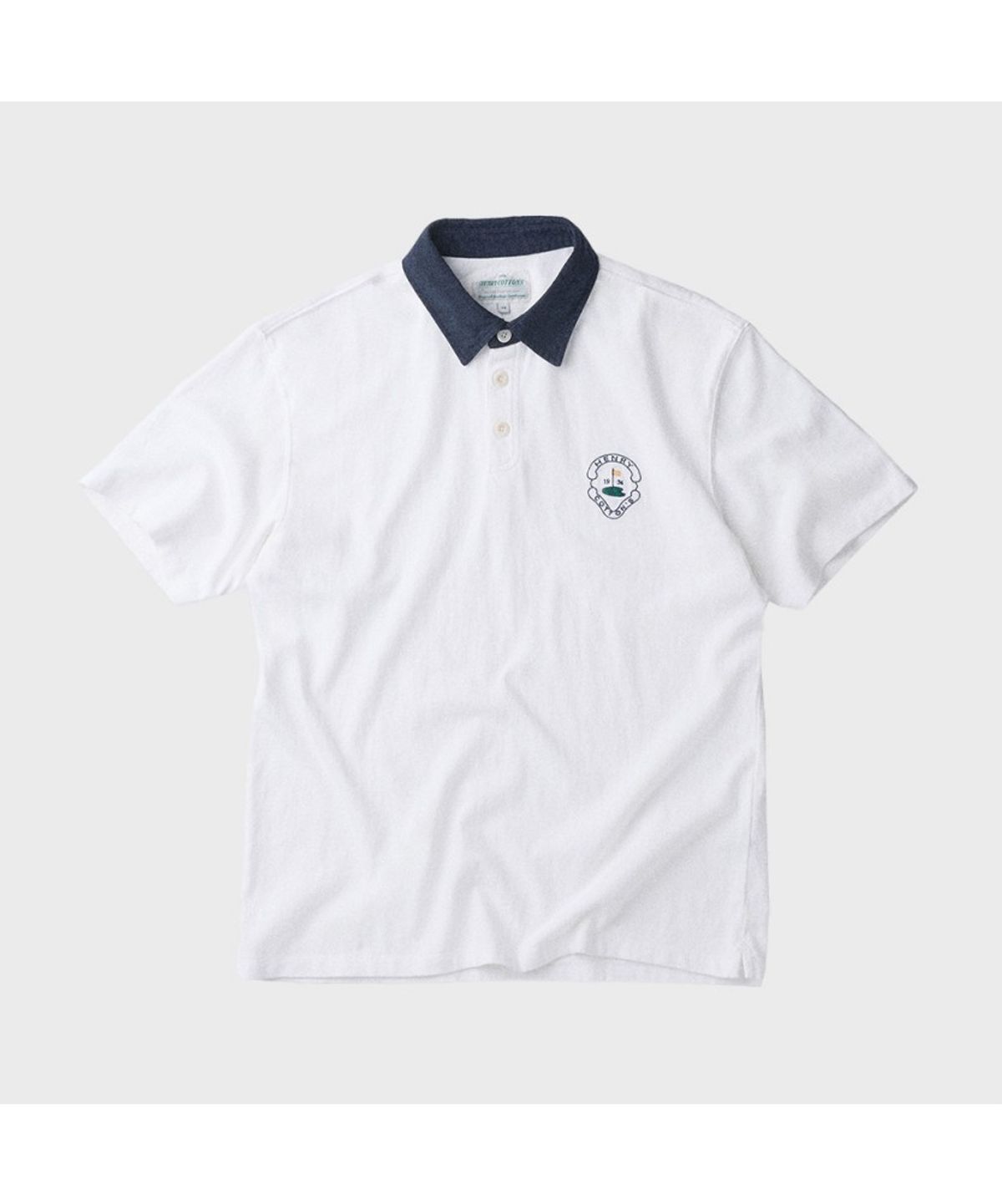 헨리코튼(HENRY COTTONS) [British Sporting Club] Short-Sleeves Polo Shirt ABTAM26701WHX