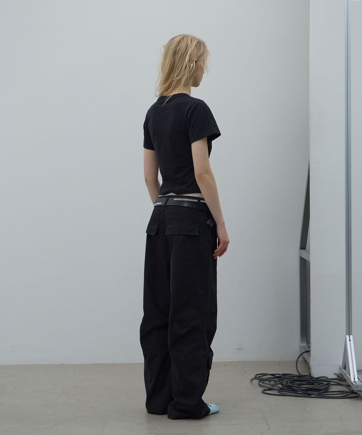 엘씨디씨티엠(LCDC™) LOW POCKET CARGO PANTS (BLACK)
