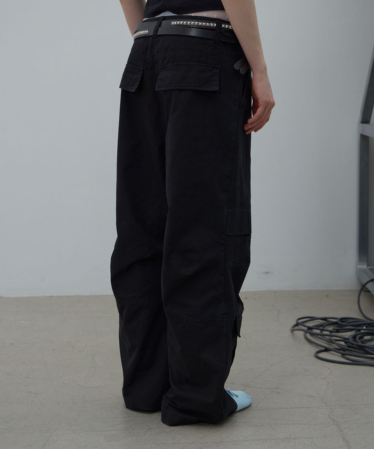 엘씨디씨티엠(LCDC™) LOW POCKET CARGO PANTS (BLACK)