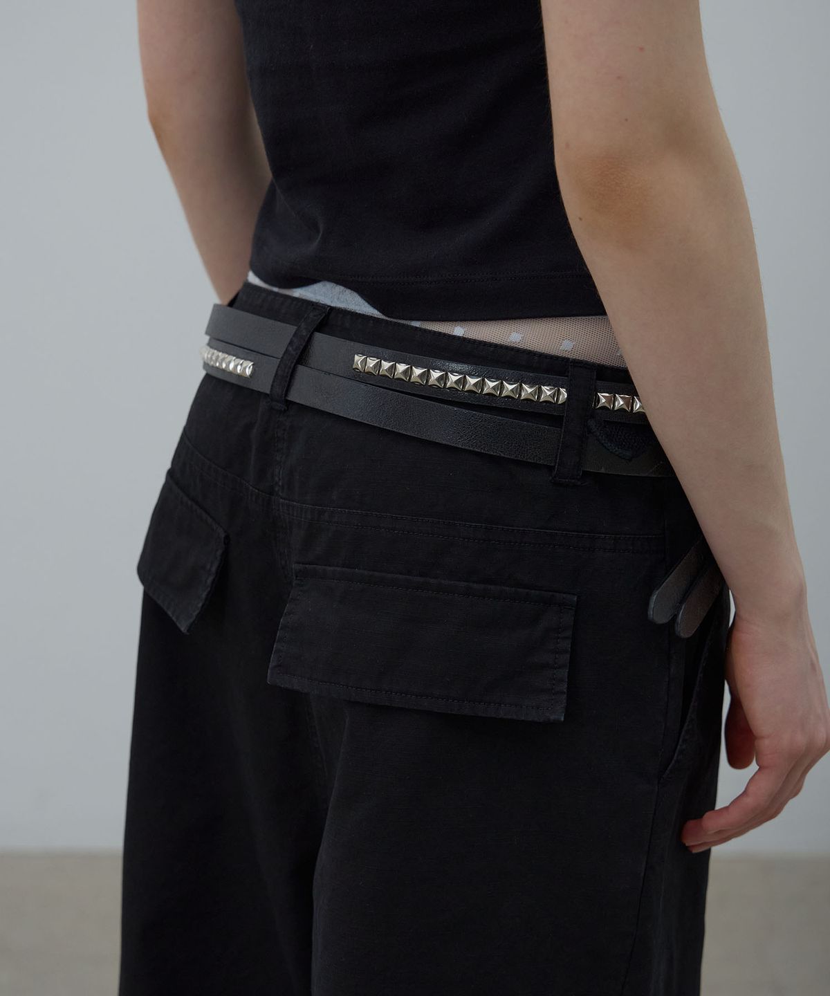 엘씨디씨티엠(LCDC™) LOW POCKET CARGO PANTS (BLACK)