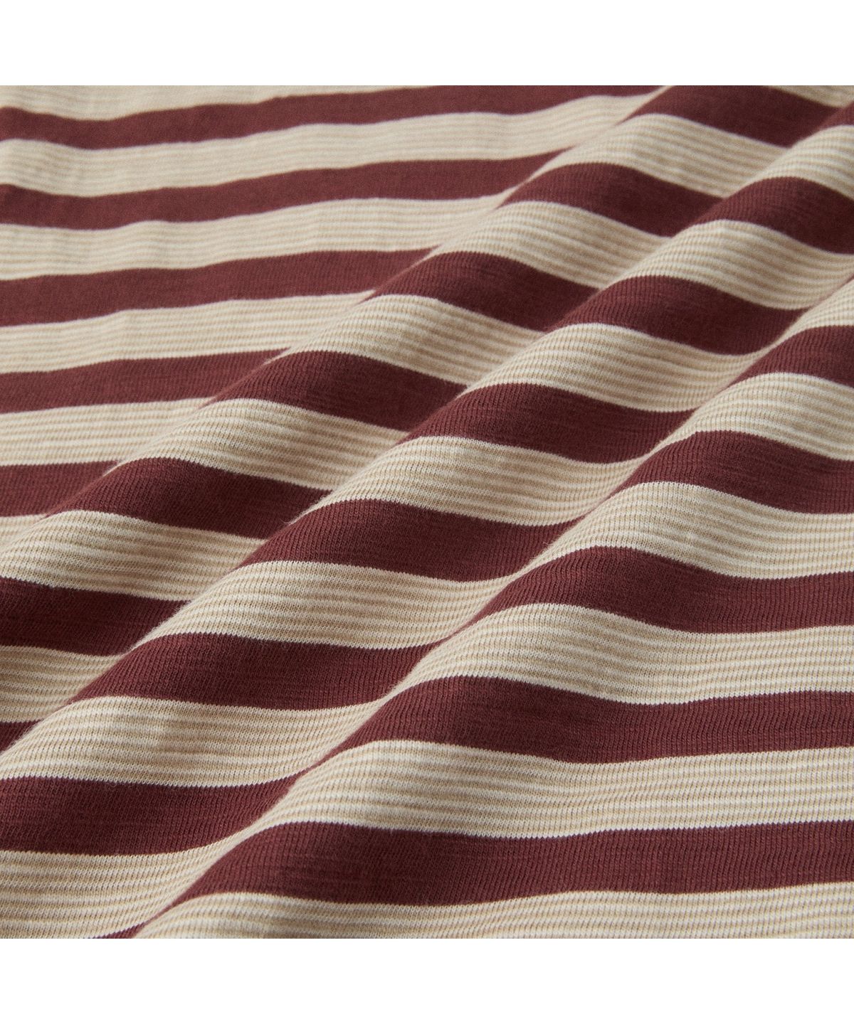 헨리코튼(HENRY COTTONS) [British Sporting Club] Stripe Slub Short-Sleeves T-Shirt ABTAM26711BRX