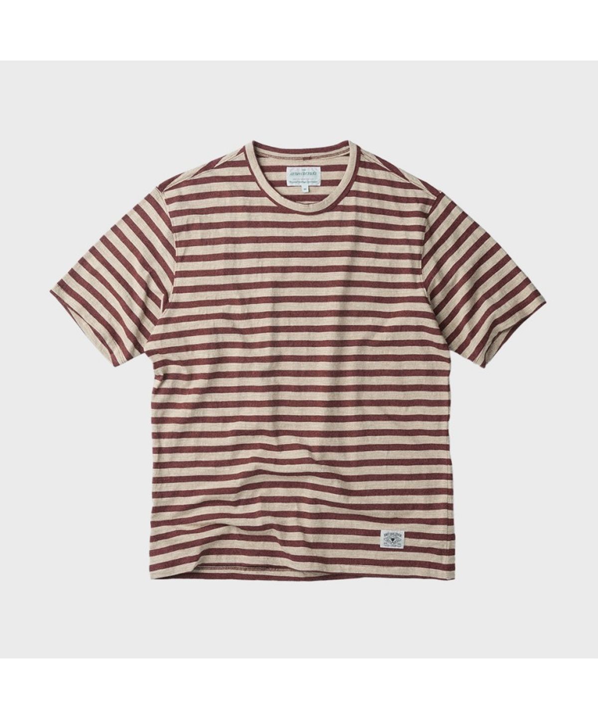 헨리코튼(HENRY COTTONS) [British Sporting Club] Stripe Slub Short-Sleeves T-Shirt ABTAM26711BRX