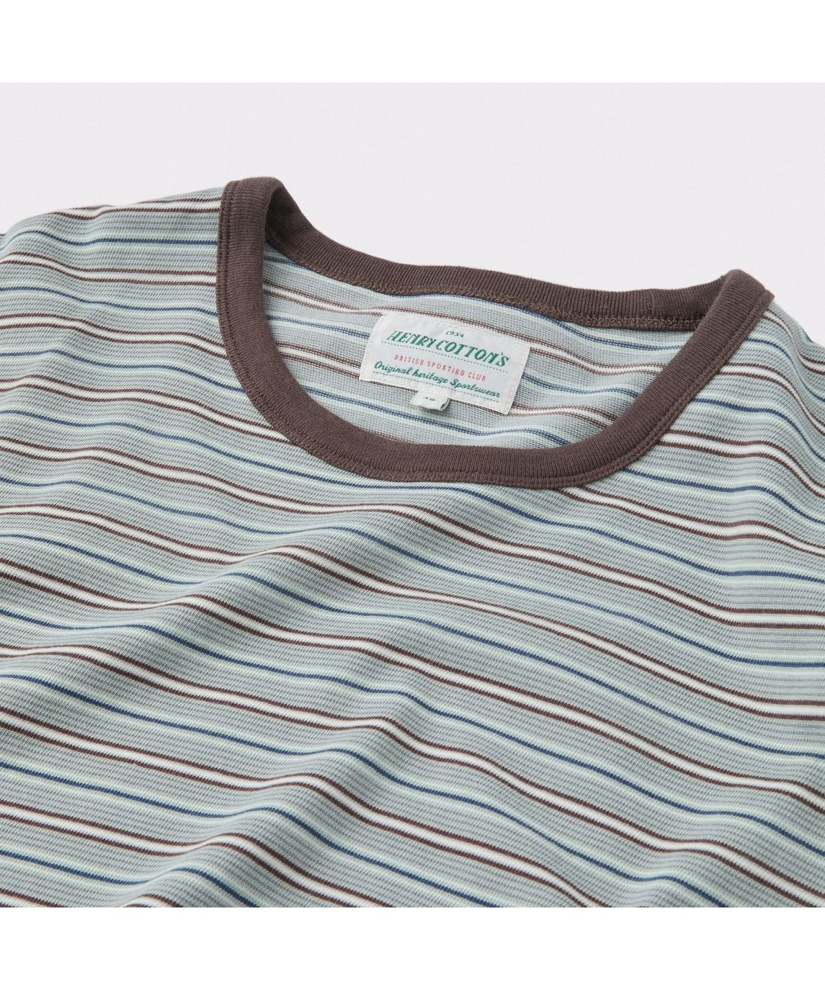 헨리코튼(HENRY COTTONS) [British Sporting Club] Multi Stripe Short-Sleeves T-Shirt ABTAM26791MIX
