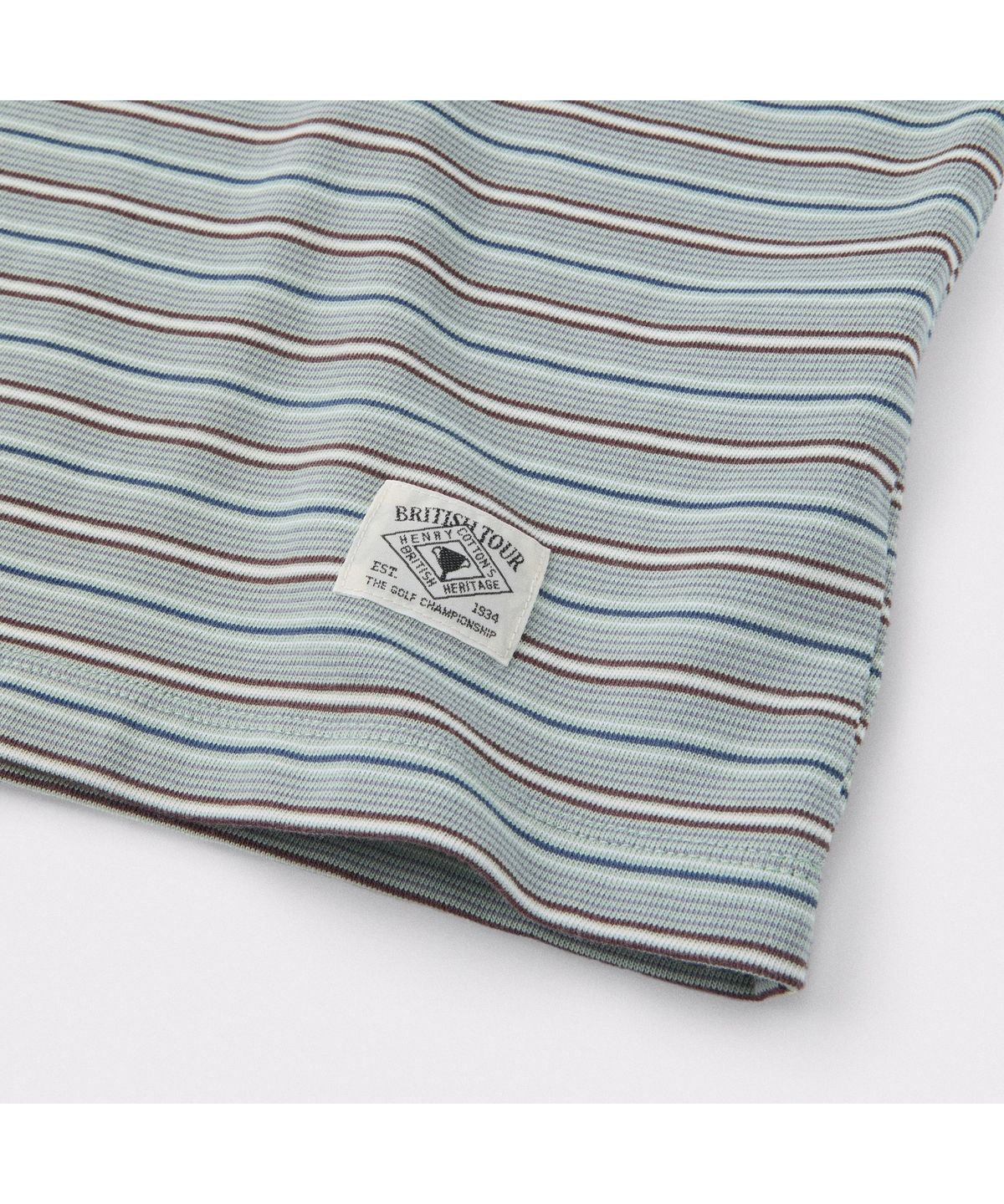 헨리코튼(HENRY COTTONS) [British Sporting Club] Multi Stripe Short-Sleeves T-Shirt ABTAM26791MIX