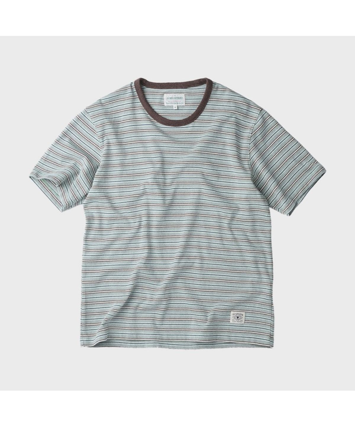 헨리코튼(HENRY COTTONS) [British Sporting Club] Multi Stripe Short-Sleeves T-Shirt ABTAM26791MIX