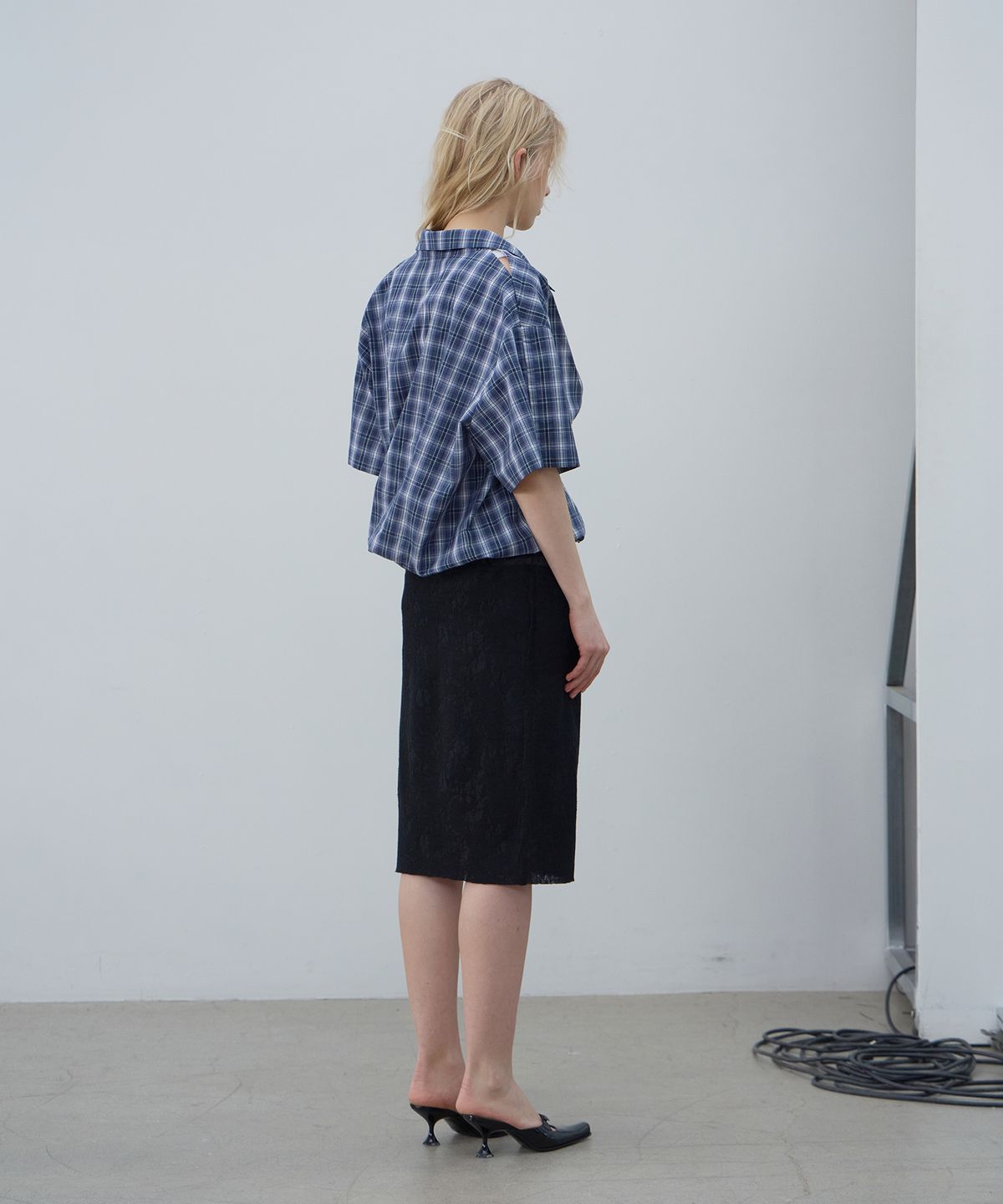 엘씨디씨티엠(LCDC™) MULTI-WAY DUAL CHECK SHIRT (BLUE)