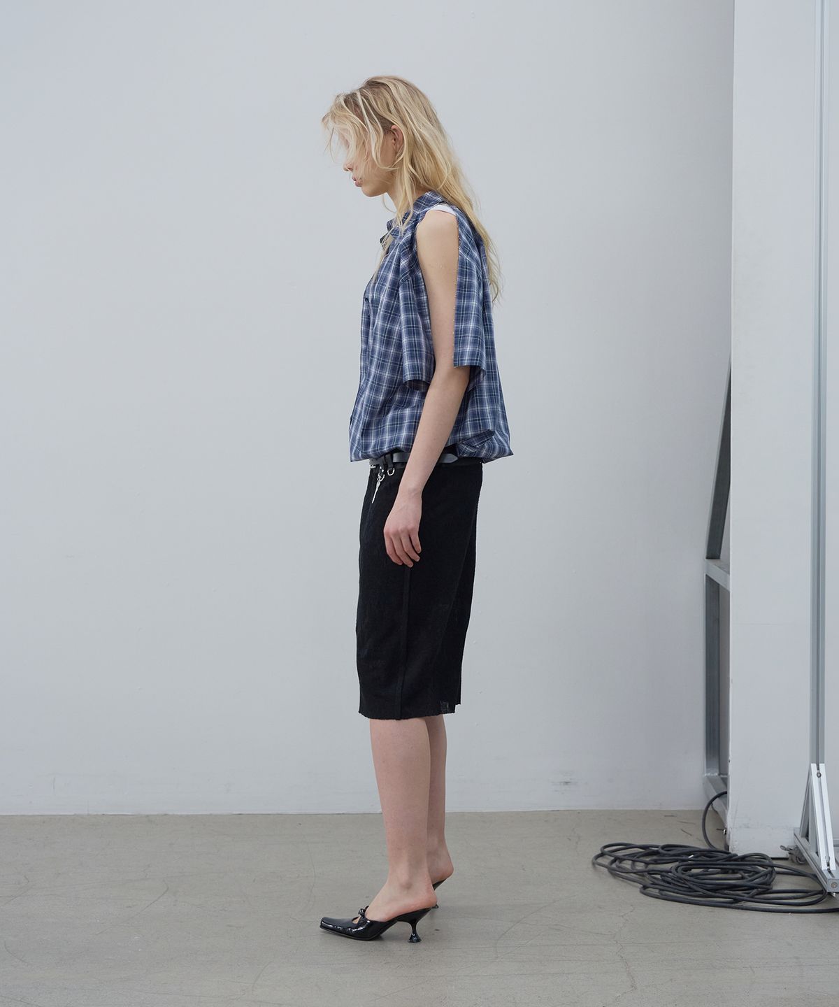 엘씨디씨티엠(LCDC™) MULTI-WAY DUAL CHECK SHIRT (BLUE)