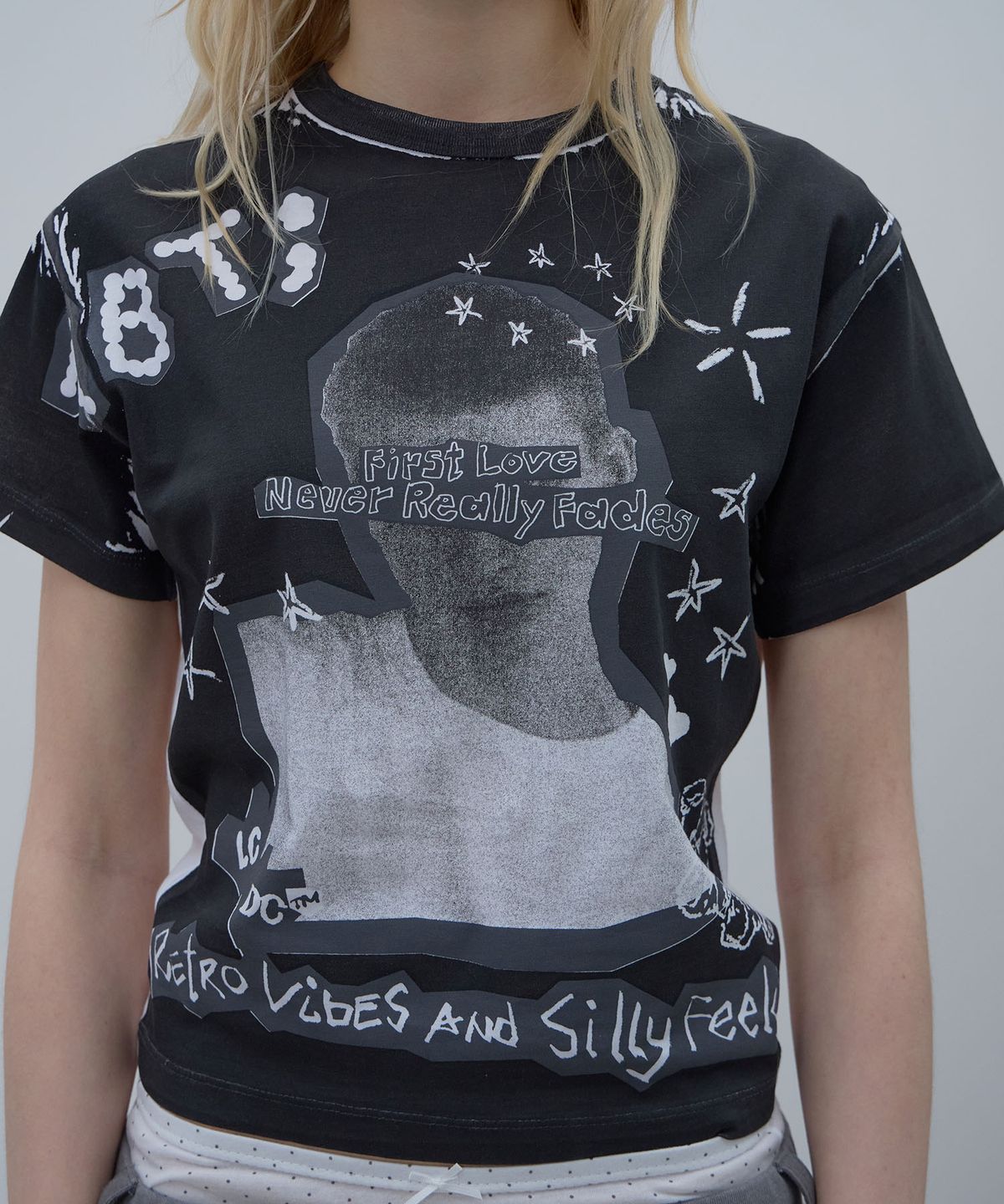 엘씨디씨티엠(LCDC™) PRINTED T-SHIRT (BLACK)