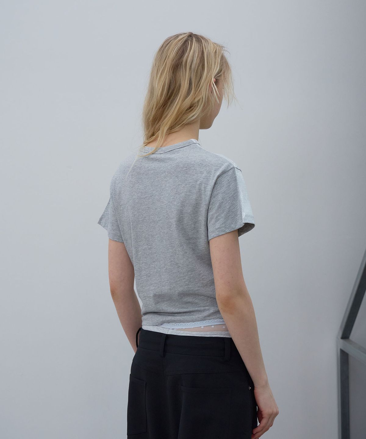 엘씨디씨티엠(LCDC™) PRINTED T-SHIRT (MELANGE GREY)