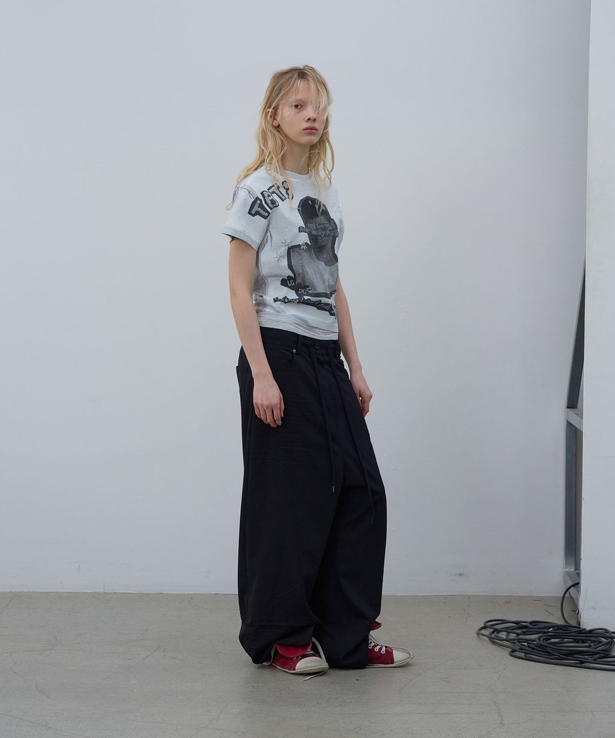 엘씨디씨티엠(LCDC™) PRINTED T-SHIRT (MELANGE GREY)