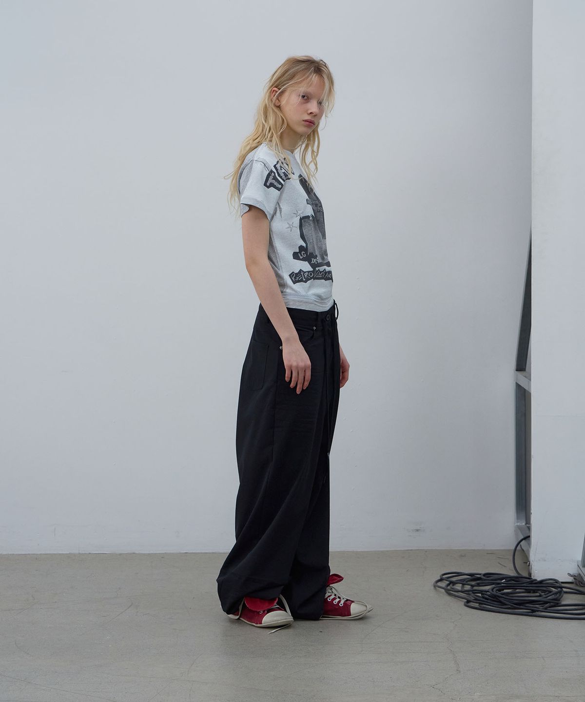 엘씨디씨티엠(LCDC™) PRINTED T-SHIRT (MELANGE GREY)