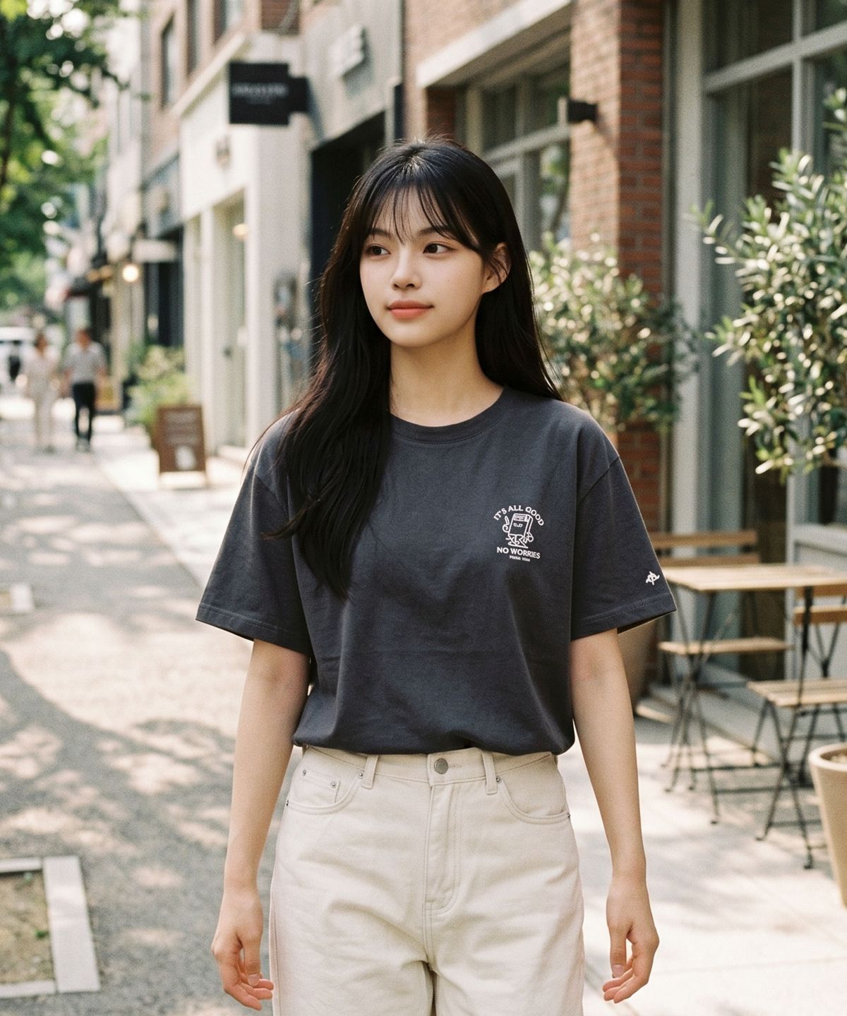 언리미트(UNLIMIT) NO WORRIES TEE (U26BTTS614)