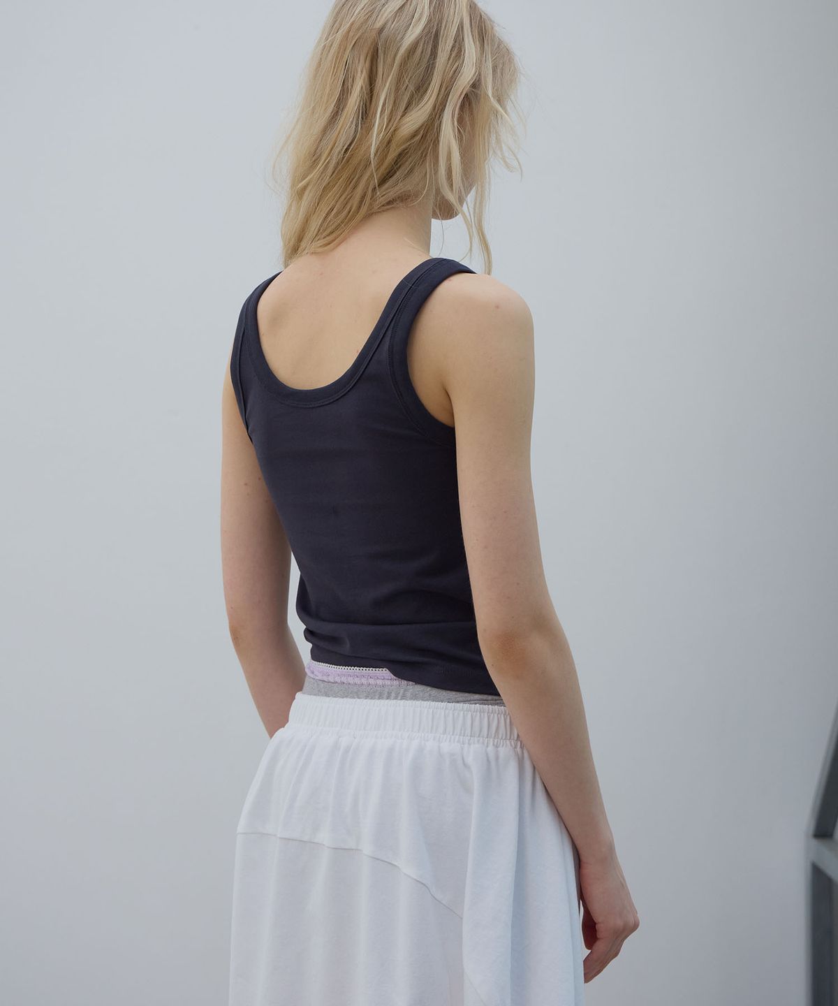 엘씨디씨티엠(LCDC™) SPLIT GRAPHIC TANK TOP (DARK GREY)