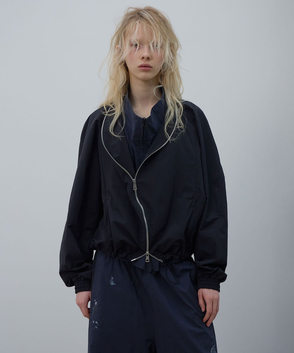 엘씨디씨티엠(LCDC™) OVERLAY ZIP-UP JACKET (BLACK)