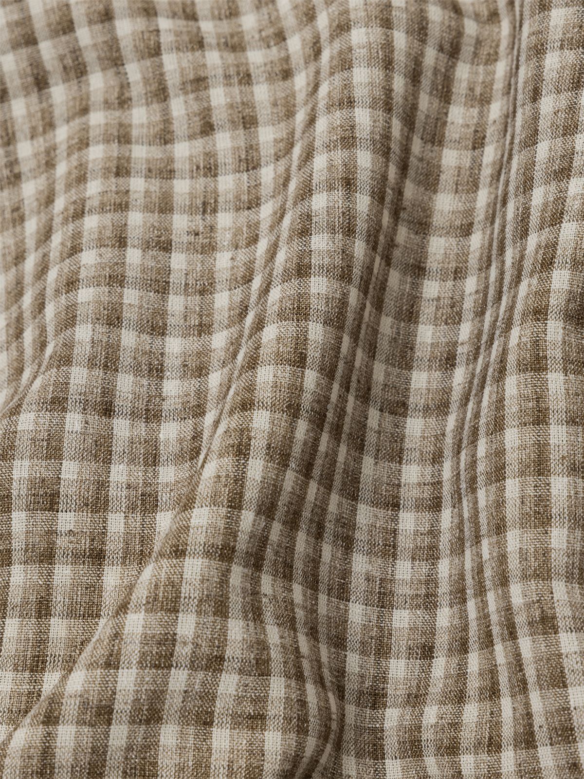 아틀리에 델디오(ATELIER DELDIO) 린넨 체크 더블 포켓 셔츠 (BROWN)