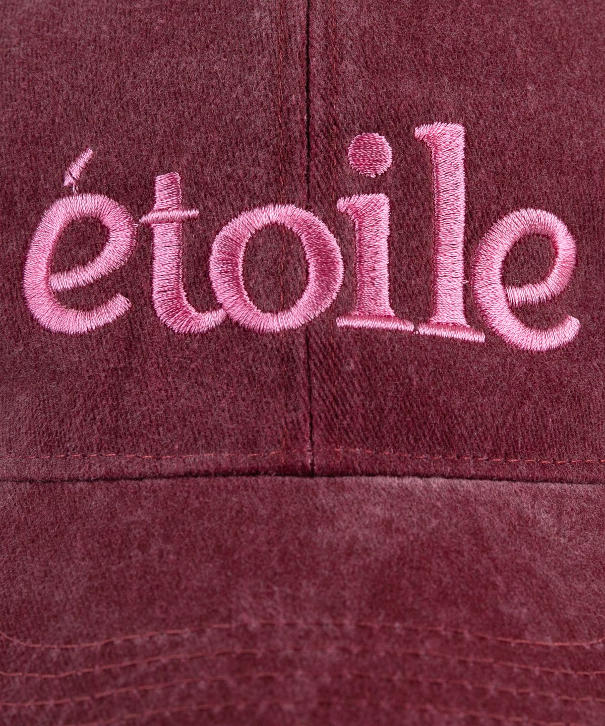 윅(WICK) etoile 스톤 워시드 볼캡-버건디