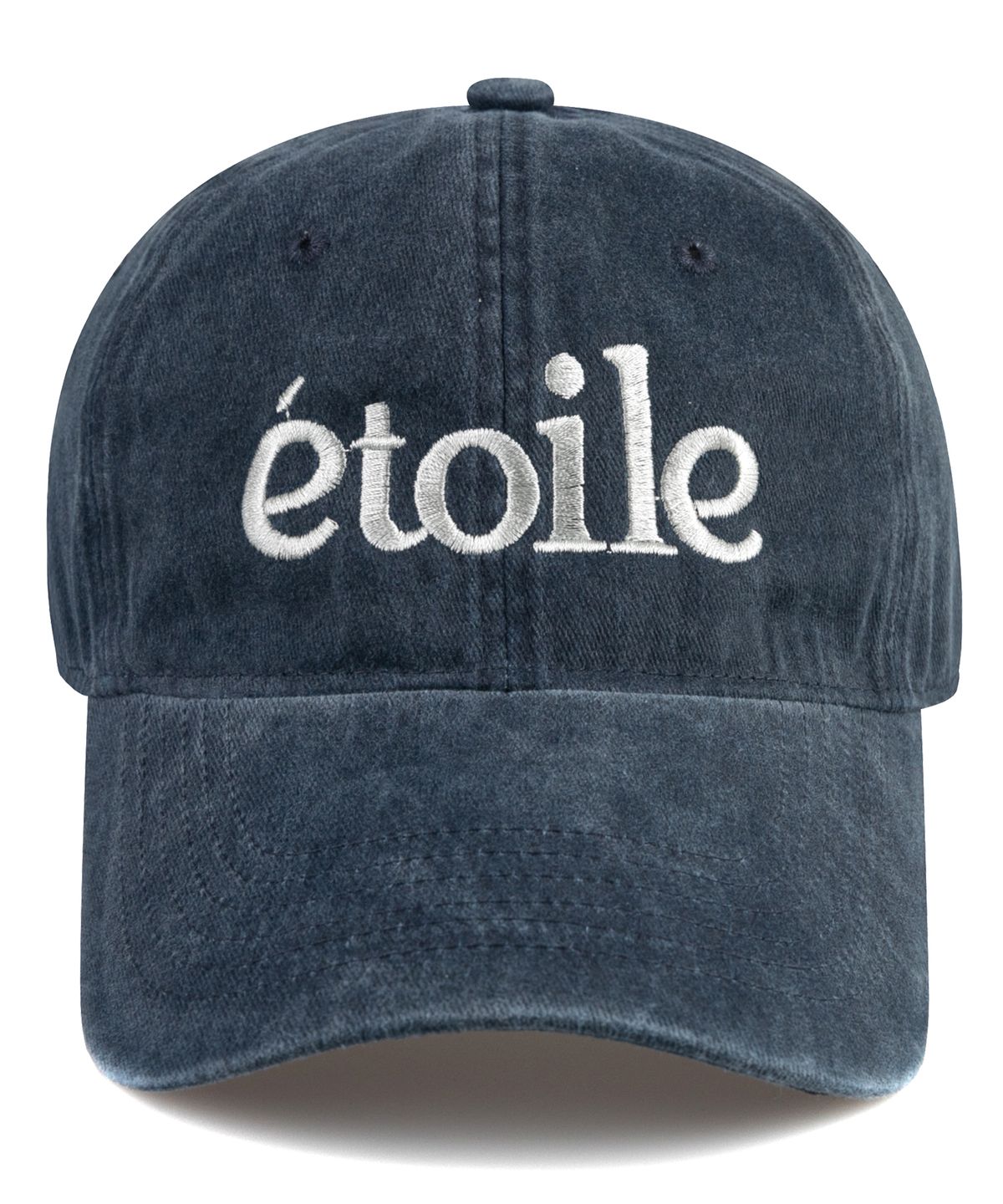 윅(WICK) etoile 스톤 워시드 볼캡-네이비