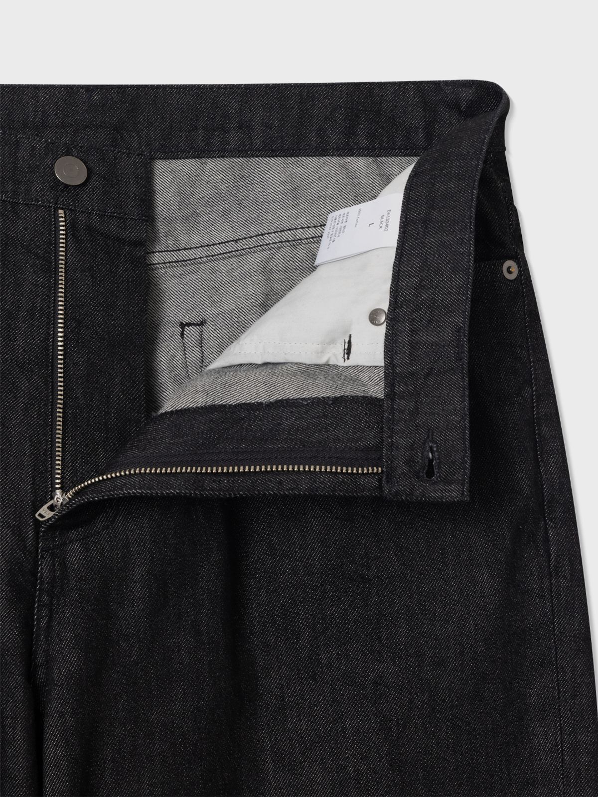 아틀리에 델디오(ATELIER DELDIO) 원워시 데님 와이드 팬츠 (BLACK)