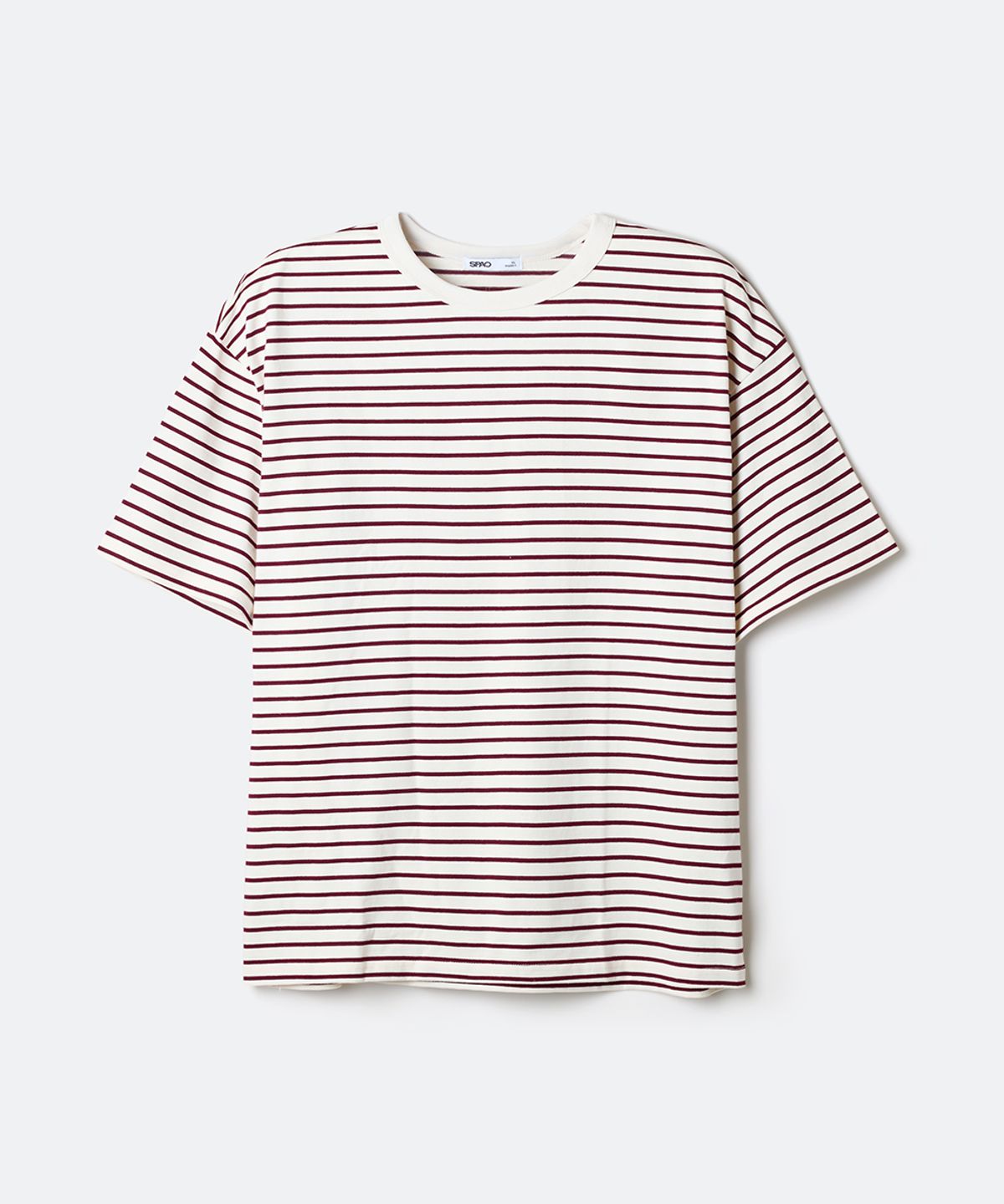 스파오(SPAO) [내추럴코튼] 스트라이프 반팔티_SPRSG25C03