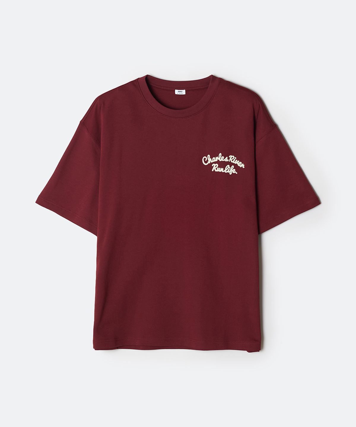 스파오(SPAO) CHARLES 체인자수 반팔티_SPRPG24C61
