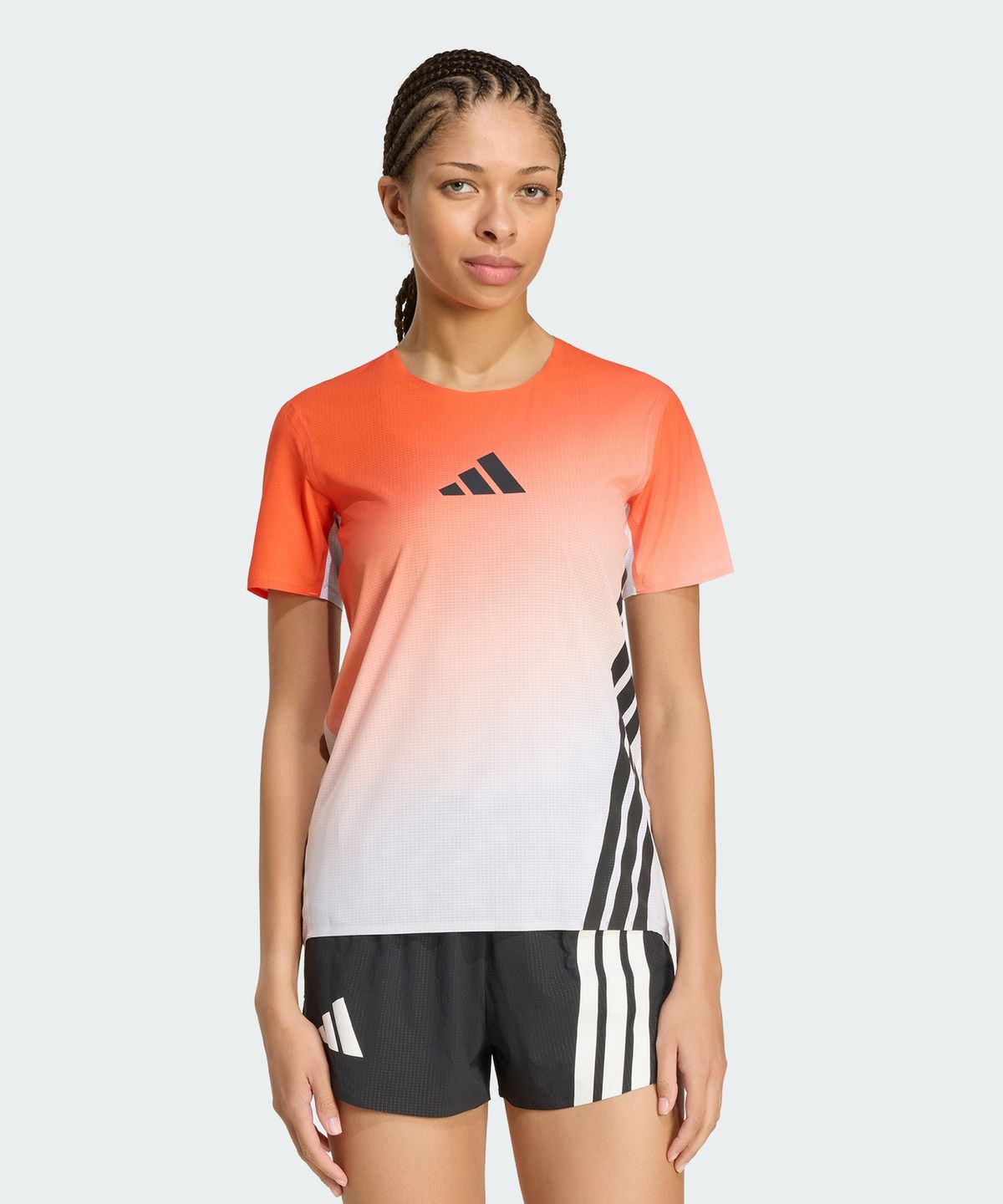 아디다스(ADIDAS) 테렉스 엑스페리어 프로 티셔츠 - 화이트:오렌지 / JV6530