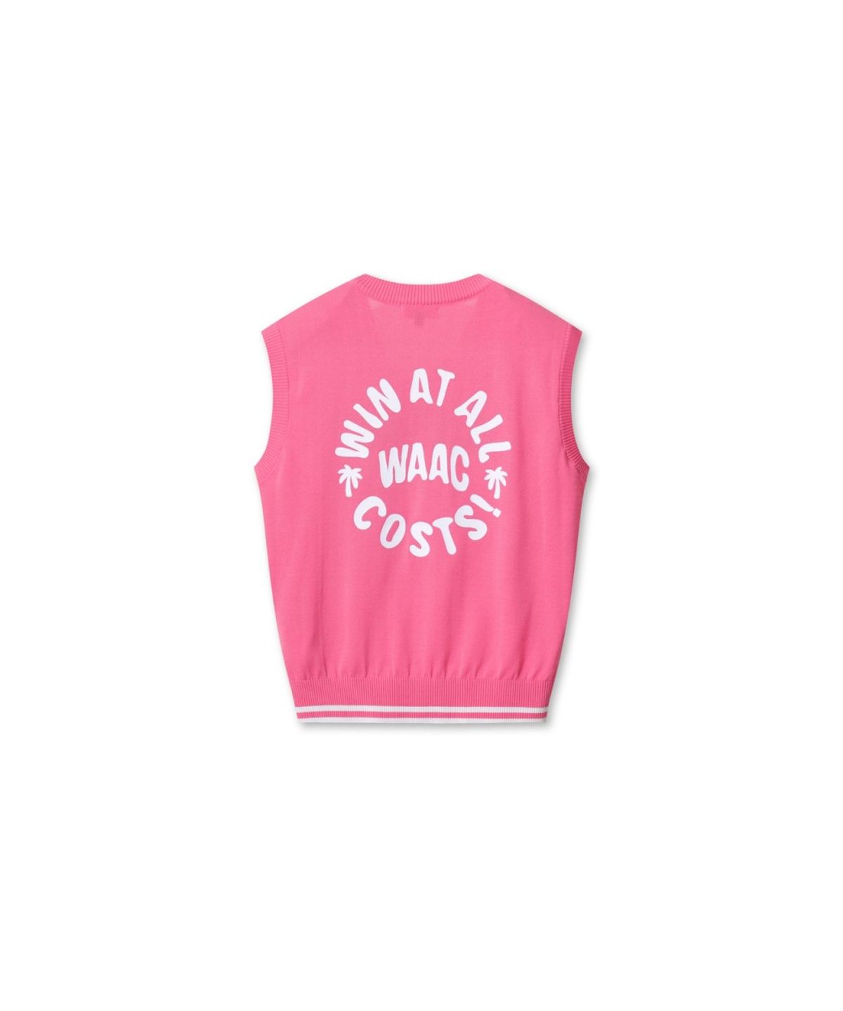 왁(WAAC) WAACKY V-neck Knit Vest WWWAM26200HPX