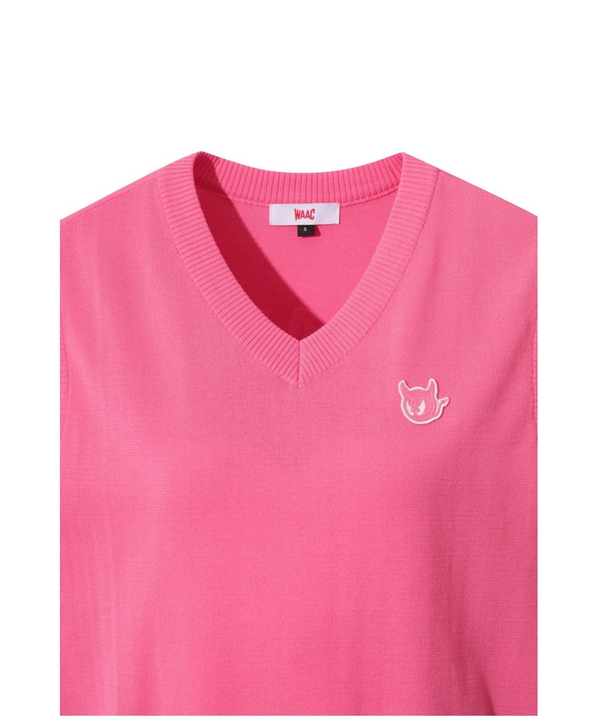 왁(WAAC) WAACKY V-neck Knit Vest WWWAM26200HPX