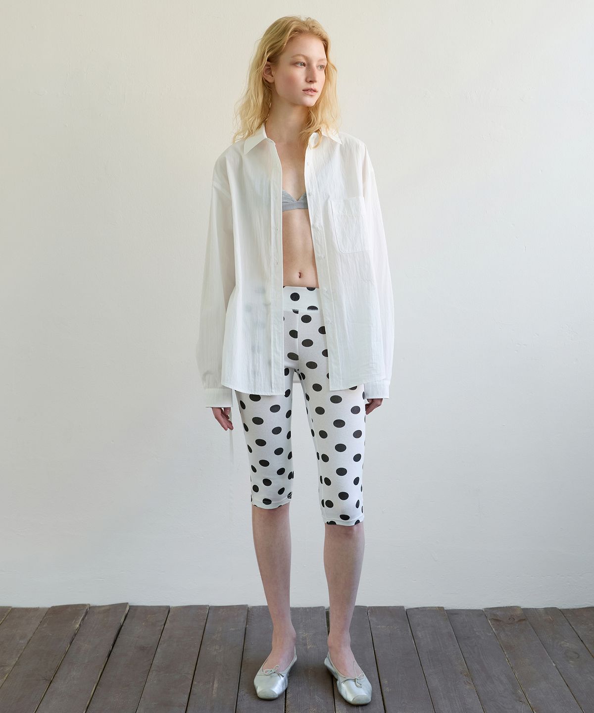 아옵트(AOPT) TWO-WAY TIE WAIST SHIRT - WHITE