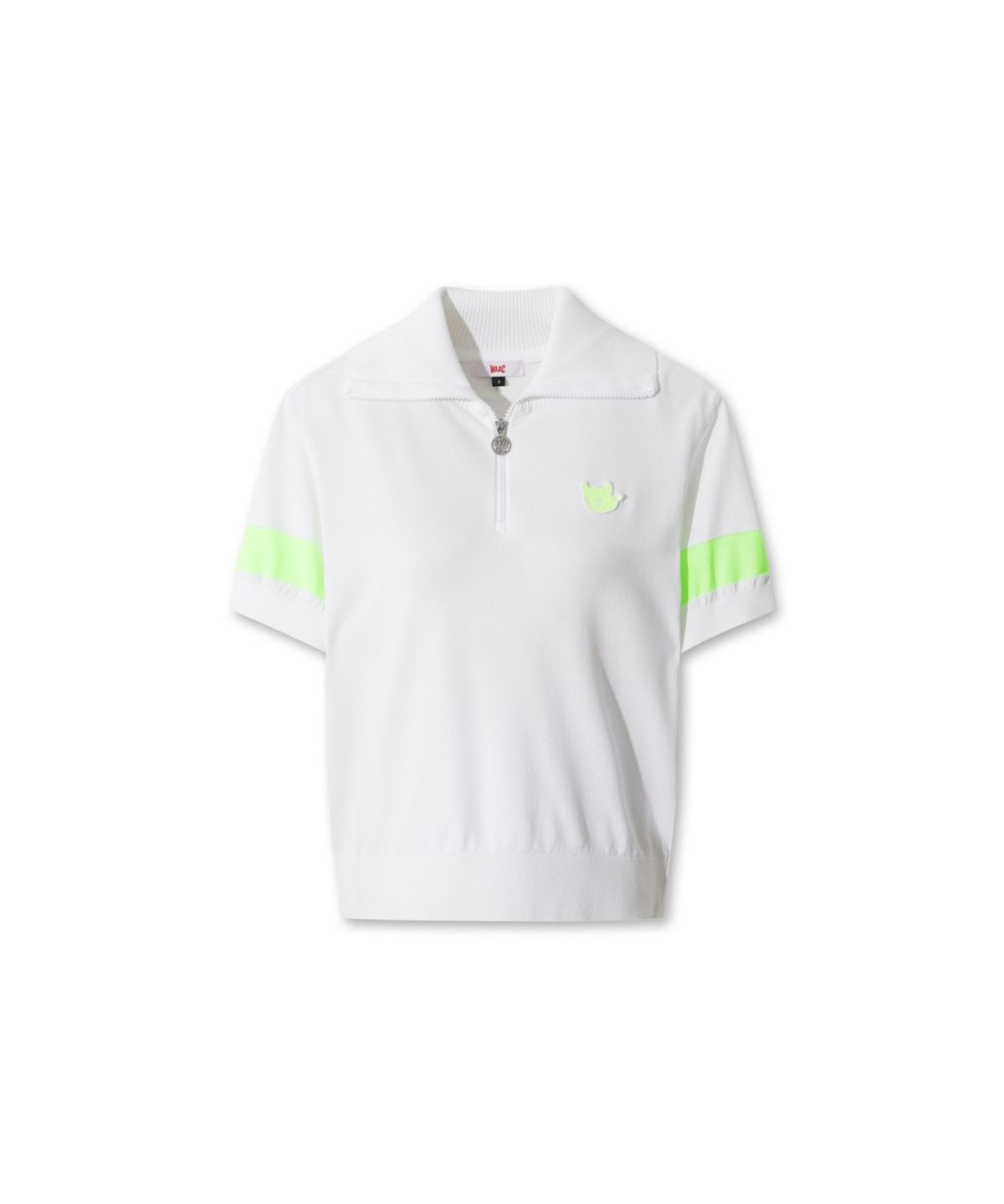 왁(WAAC) Big Collar Quarter-zip Sweater WWWAM26201WHX