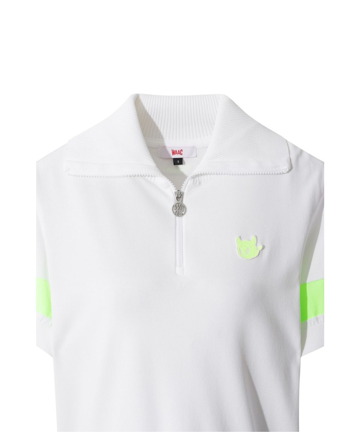 왁(WAAC) Big Collar Quarter-zip Sweater WWWAM26201WHX