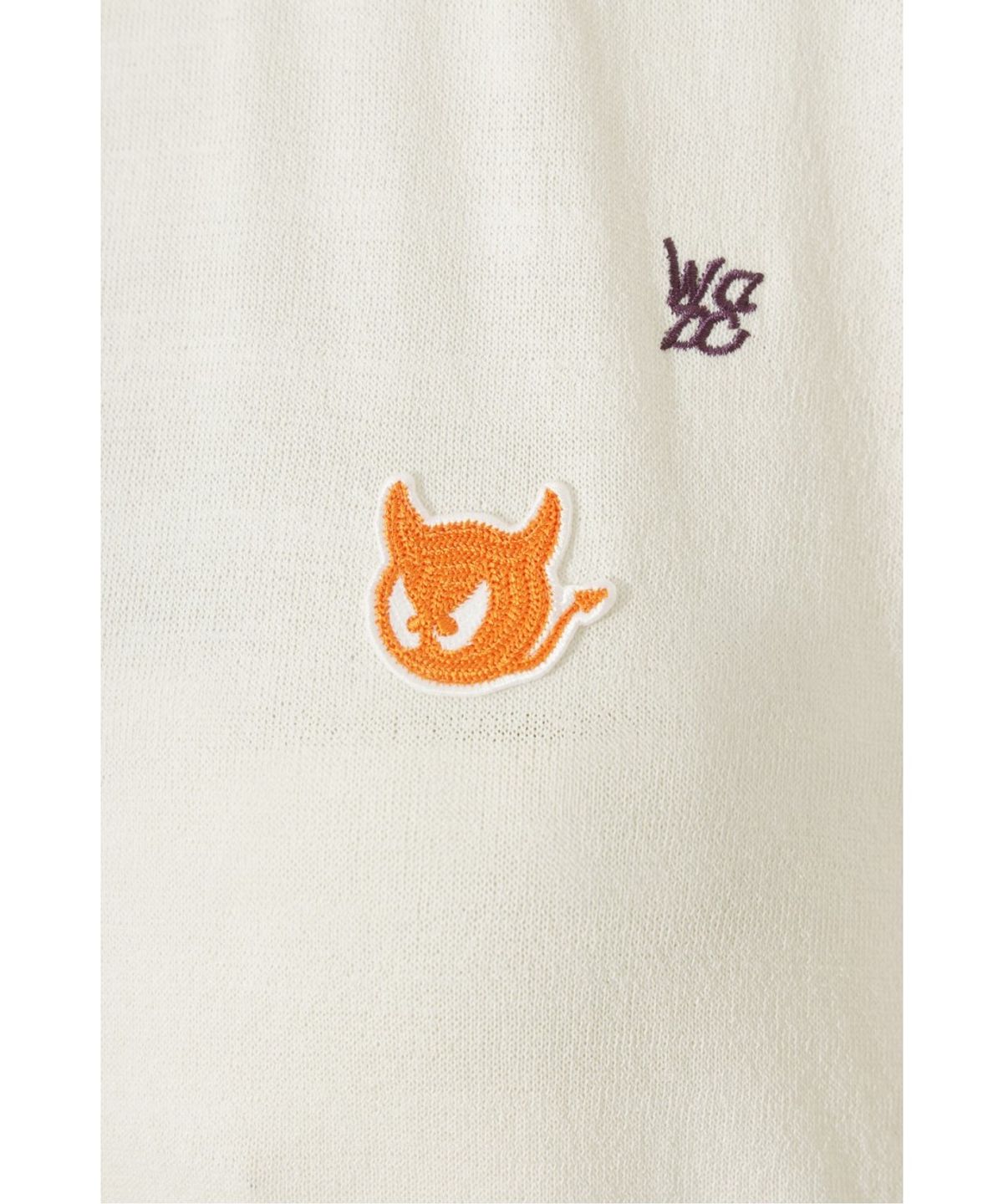왁(WAAC) Multicolor Embroidered Sweater WWWAM26500IVX