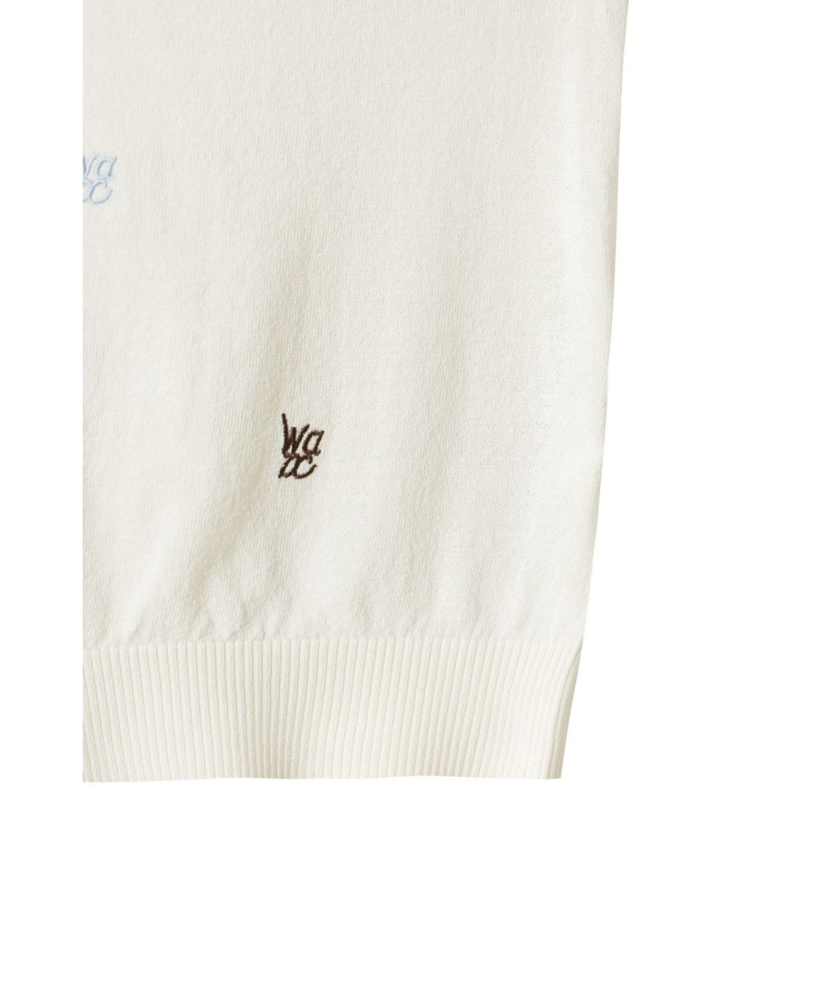 왁(WAAC) Multicolor Embroidered Sweater WWWAM26500IVX
