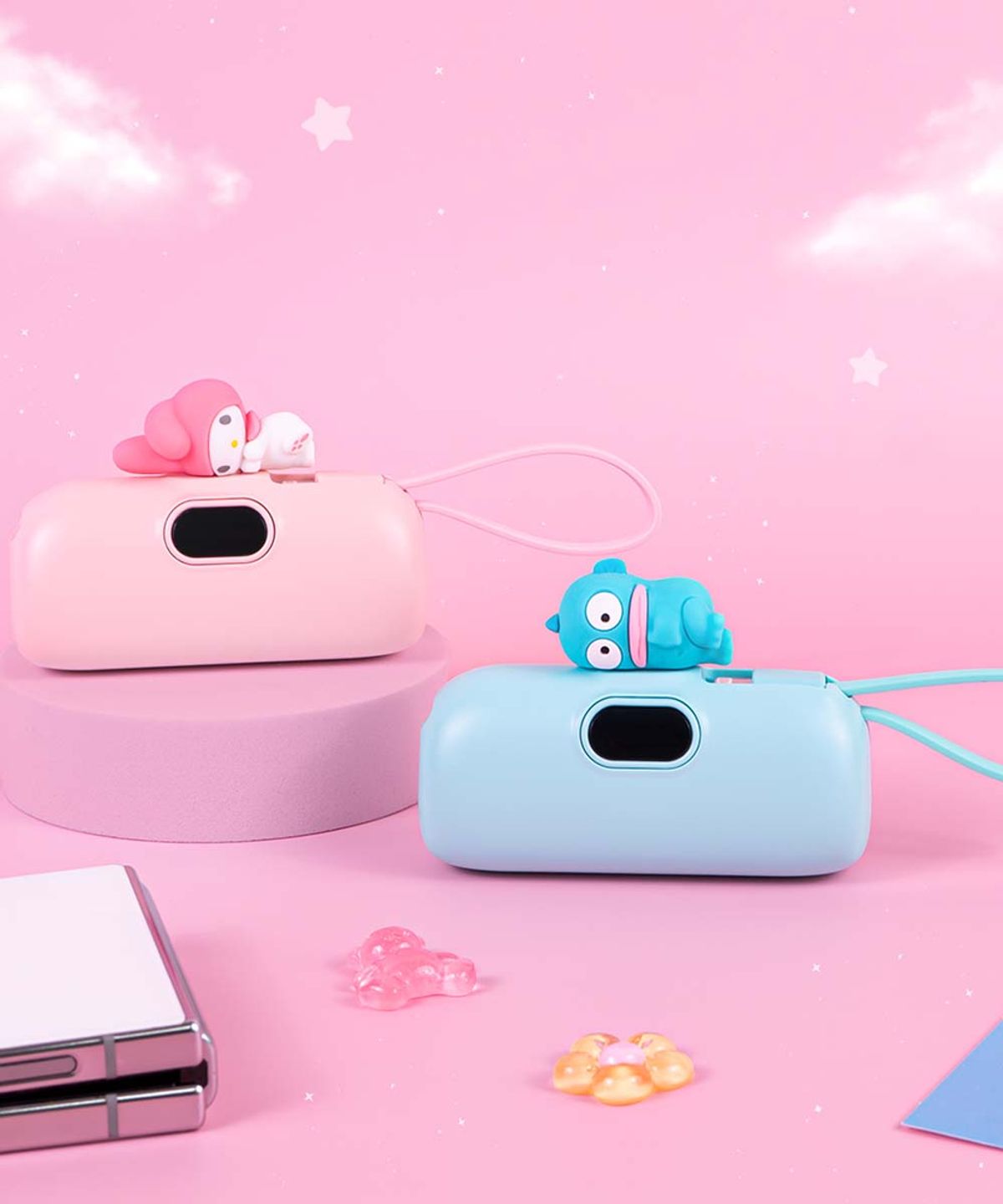 팬지(PANSY) 산리오캐릭터즈 22.5W 고속충전 도킹형 보조배터리 5000mAh 아이폰 갤럭시 보조배터리