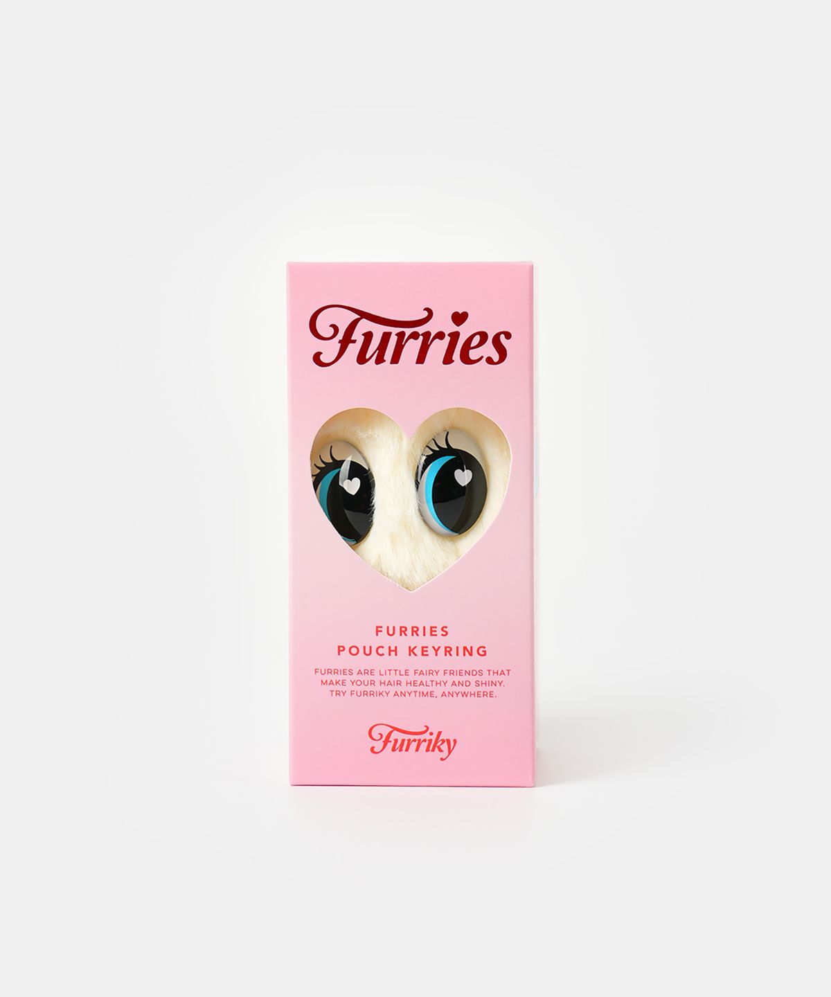 퍼리키(FURRIKY) 글로우 아이보리 아이리 파우치 키링