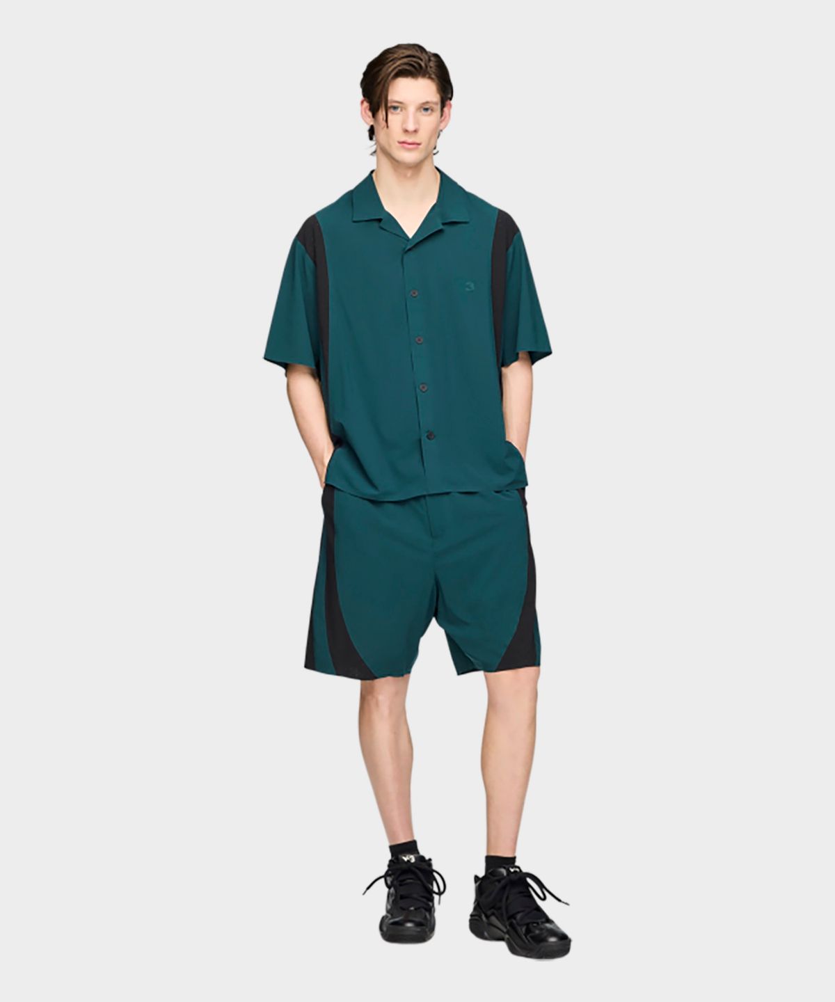 와이쓰리(Y-3) (M) 울트라라이트 우븐 셔츠 그린 M LT WOV SHIRT AURORA IVY
