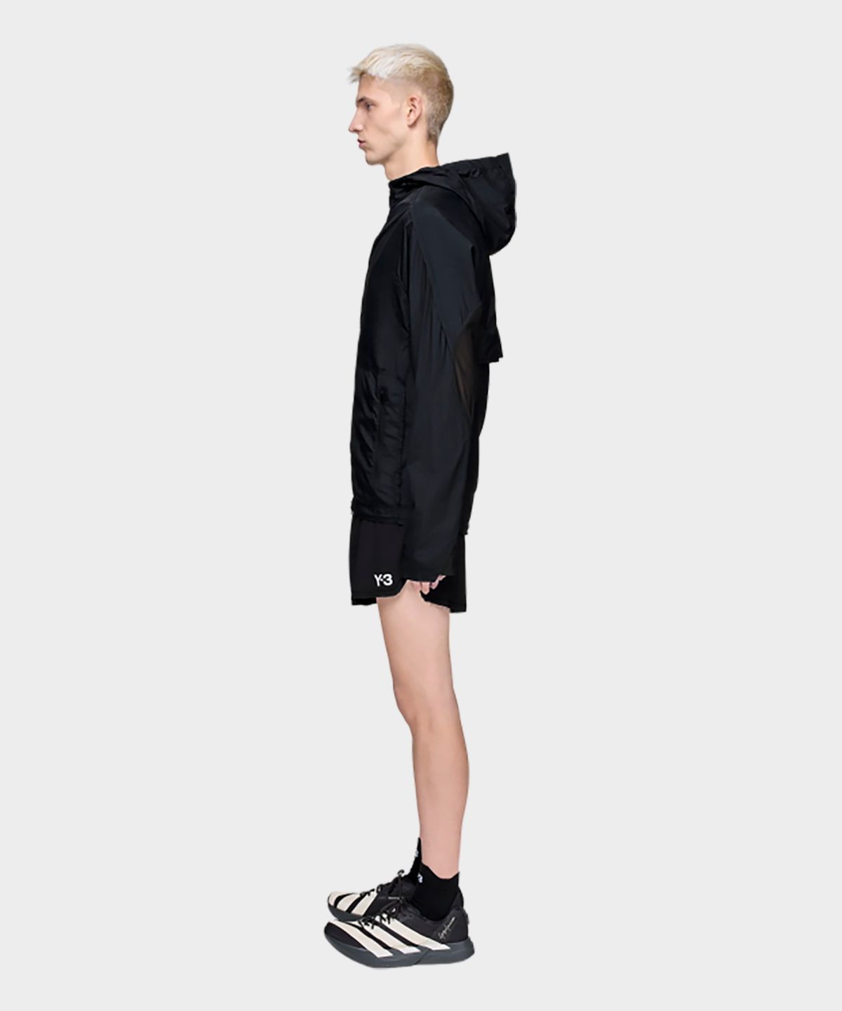 와이쓰리(Y-3) (M) 러닝 로우 컷 재킷 블랙 M RUN JACKET RC BLACK