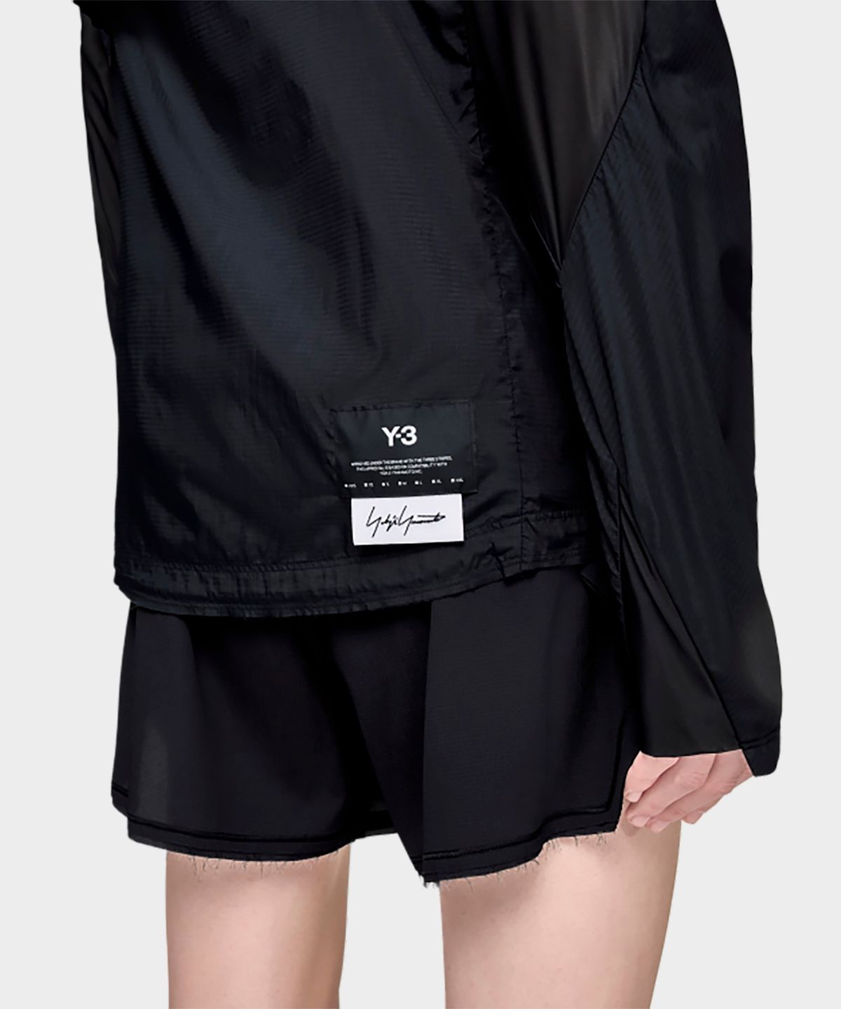 와이쓰리(Y-3) (M) 러닝 로우 컷 재킷 블랙 M RUN JACKET RC BLACK