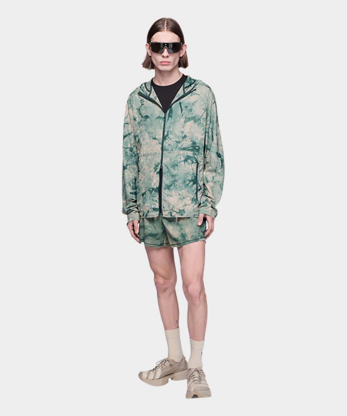와이쓰리(Y-3) (M) AOP 러닝 로우 컷 재킷 멀티 M AOP RUN J RC MULTICOLOR
