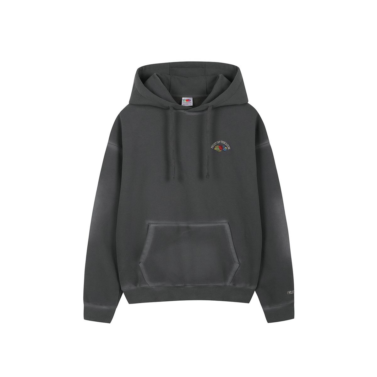 프룻오브더룸(FRUIT OF THE LOOM) 피그먼트 베이직 후드티(CHARCOAL GREY)