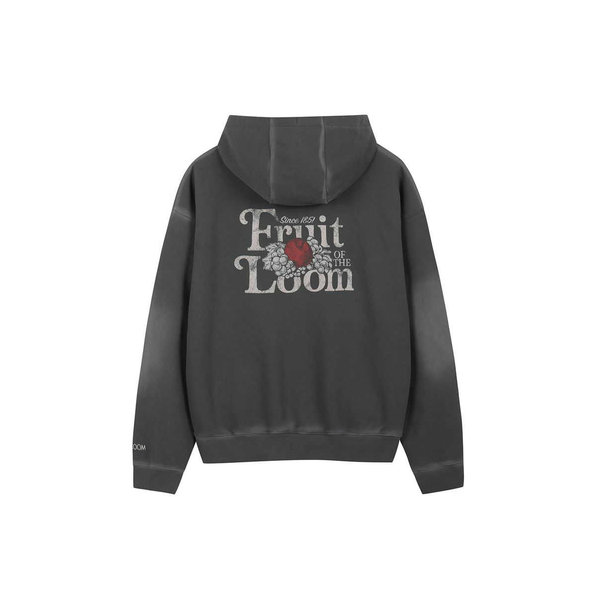 프룻오브더룸(FRUIT OF THE LOOM) 피그먼트 베이직 후드티(CHARCOAL GREY)