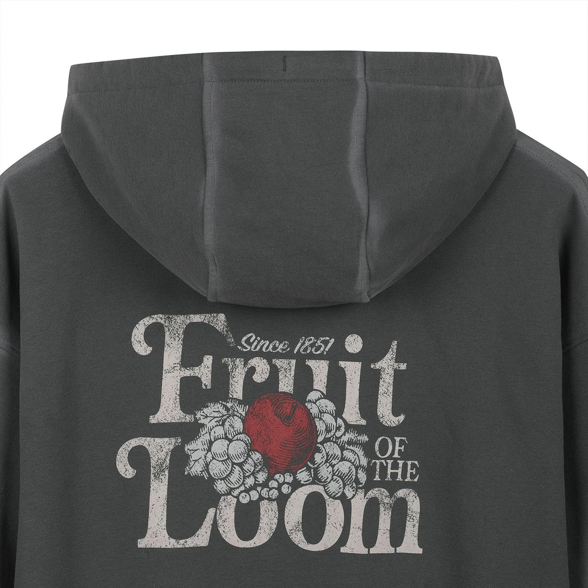프룻오브더룸(FRUIT OF THE LOOM) 피그먼트 베이직 후드티(CHARCOAL GREY)