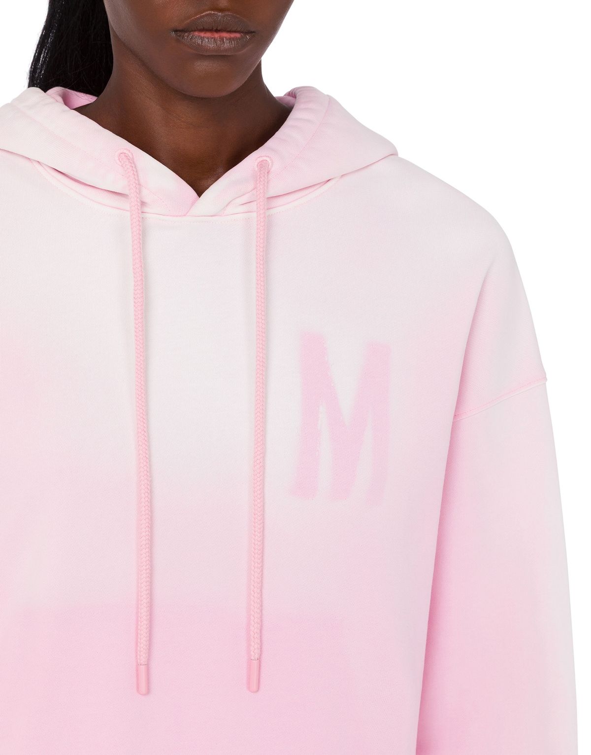 모스키노(MOSCHINO) M 로고 코튼 저지 후디