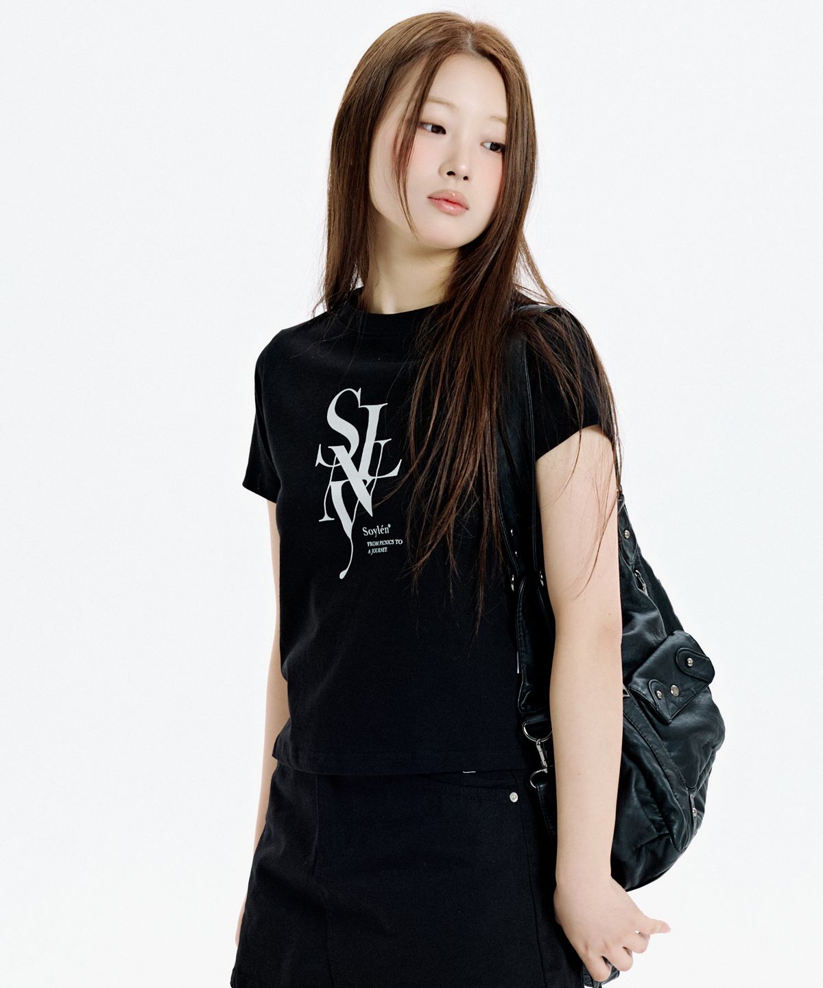 소이렌(SOYLEN) 세리프 레이어드 심볼크롭티 (3color)