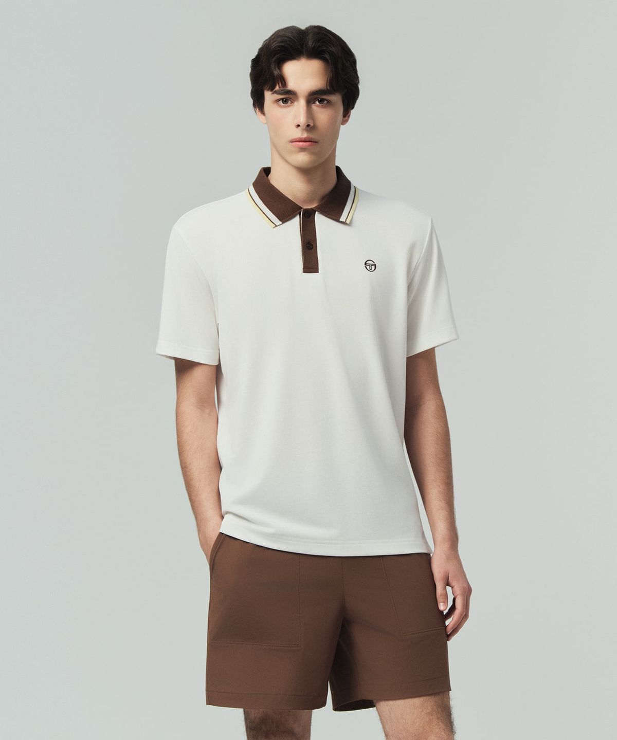 세르지오 타키니(SERGIO TACCHINI) M 카라 포인트 폴로 (White)