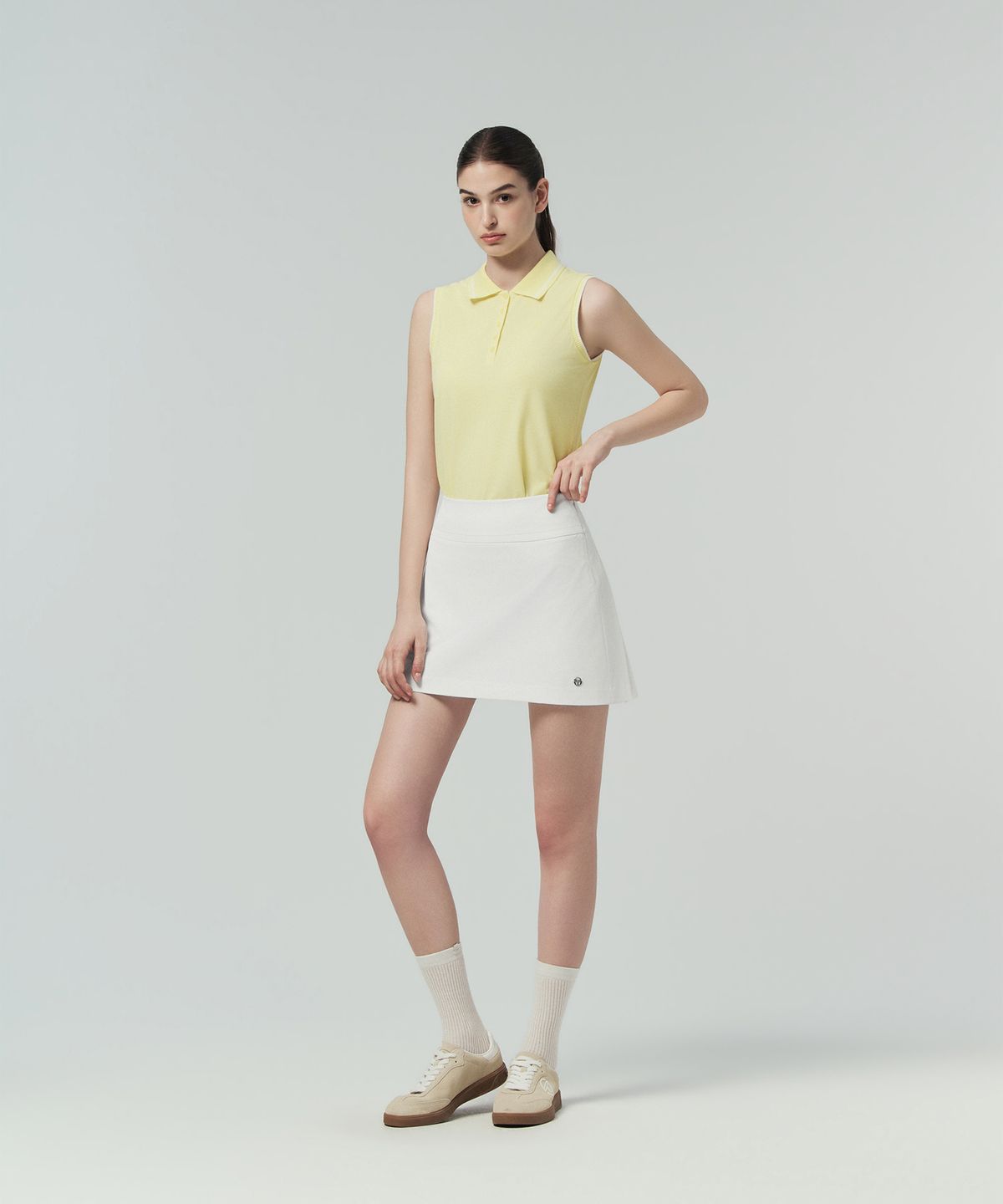세르지오 타키니(SERGIO TACCHINI) W 클래식 슬리브리스 폴로 (L.Yellow)