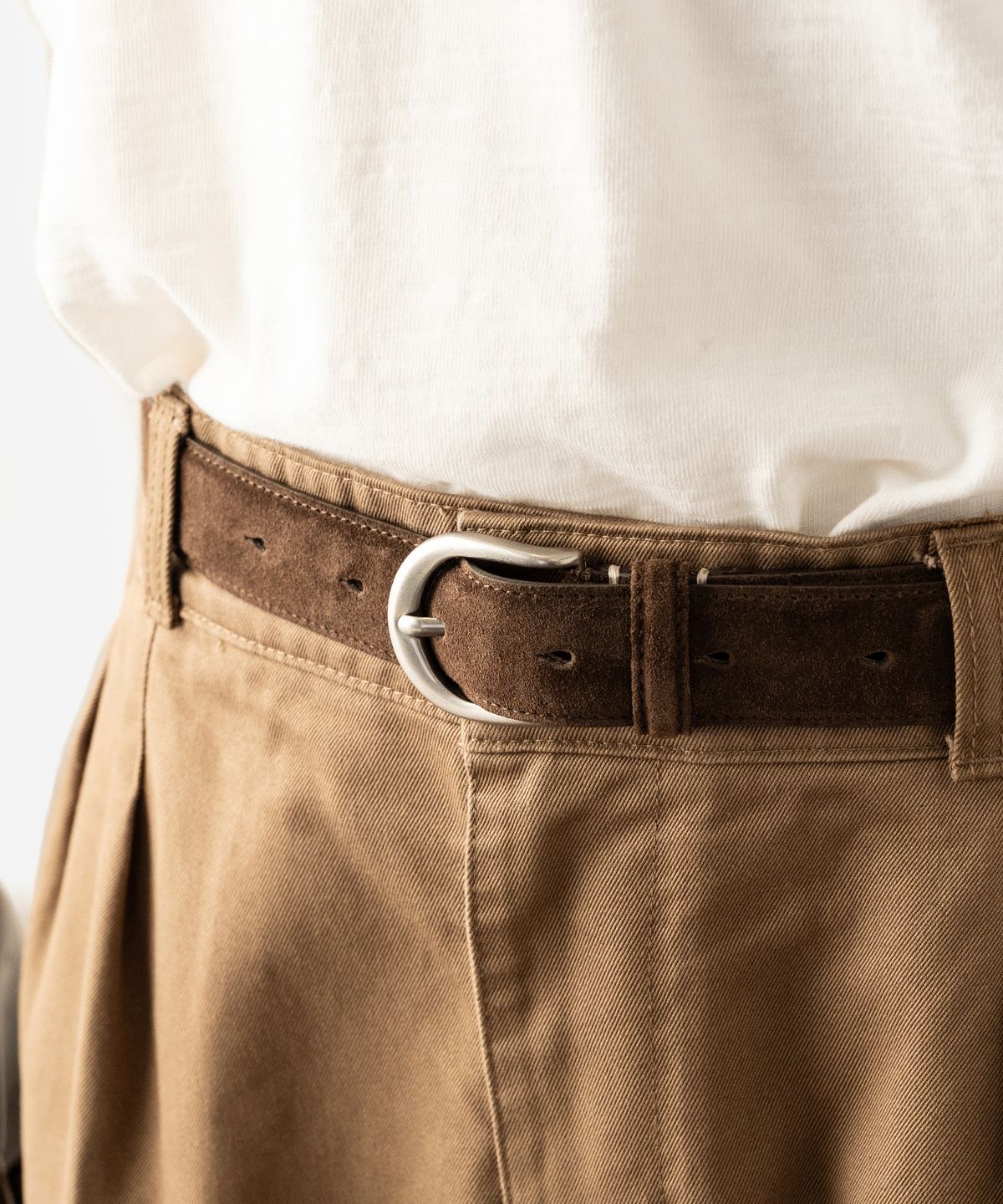 와일드 브릭스(WILD BRICKS) W25 SUEDE DRESS BELT (dark brown)