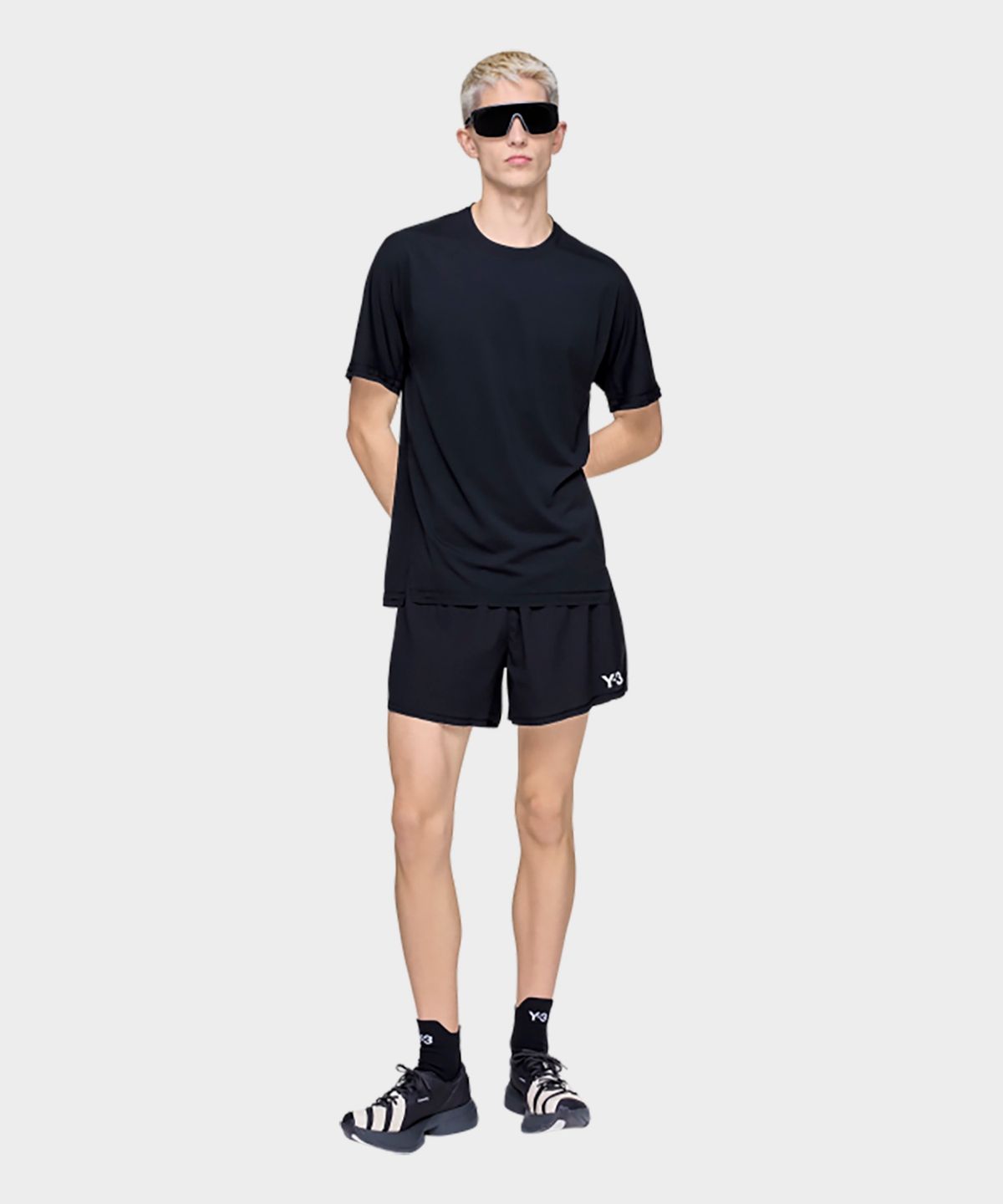 와이쓰리(Y-3) (M) 러닝 숏 슬리브 티셔츠 블랙 M RUN SS TEE RC BLACK