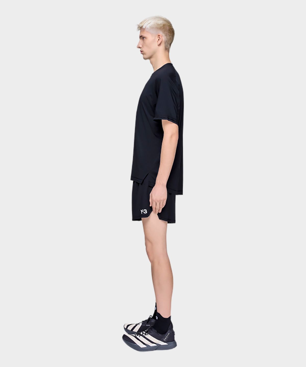 와이쓰리(Y-3) (M) 러닝 숏 슬리브 티셔츠 블랙 M RUN SS TEE RC BLACK