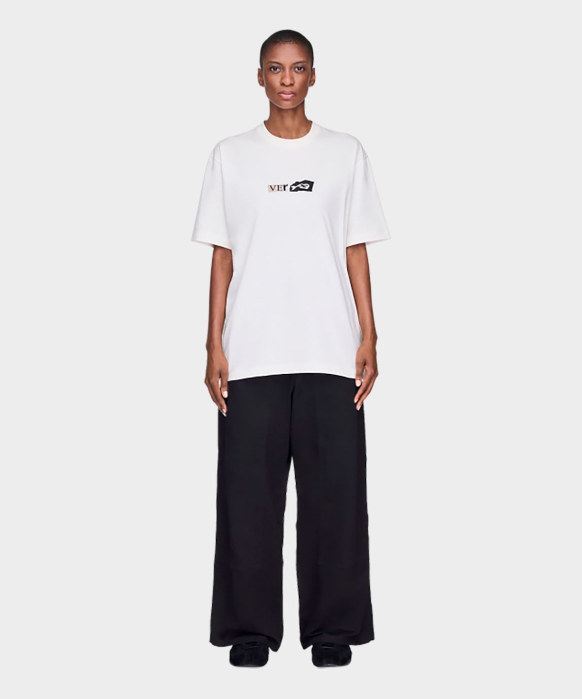 와이쓰리(Y-3) (U) VERY-3 숏 슬리브 티셔츠 화이트 VERY-3 SS TEE CHALK WHITE