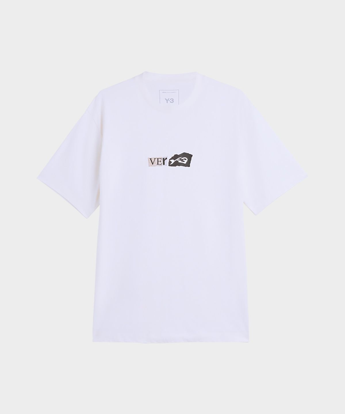 와이쓰리(Y-3) (U) VERY-3 숏 슬리브 티셔츠 화이트 VERY-3 SS TEE CHALK WHITE